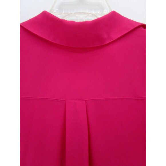 Express Top XS Portofino Shirt Button Down Career Pockets Roll Tab - Picture 9 of 12